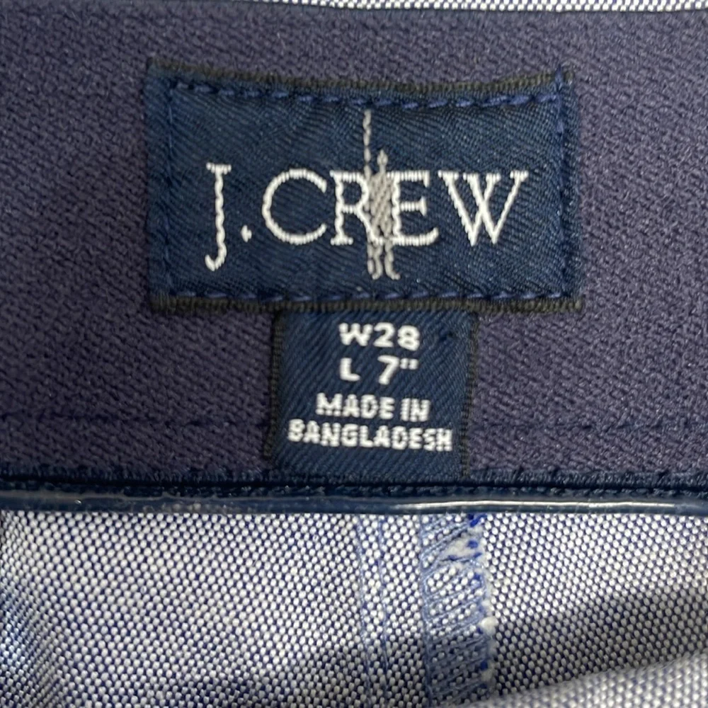 NWOT J.Crew Oxford Tech Shorts 7” Inseam W28